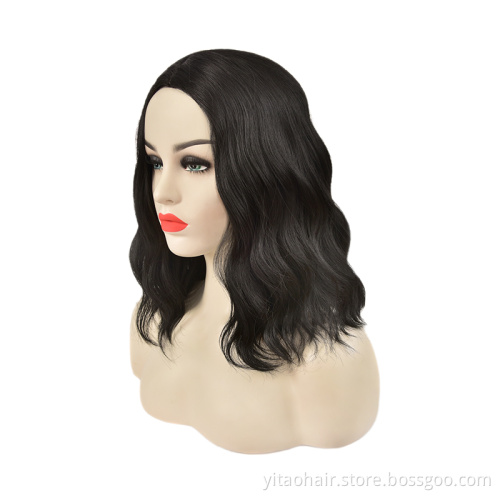 Synthetic Lace Front Hair Wig Blonde Long Straight Razer French Style Technique Wave Color Small Weight Material Silky Brown